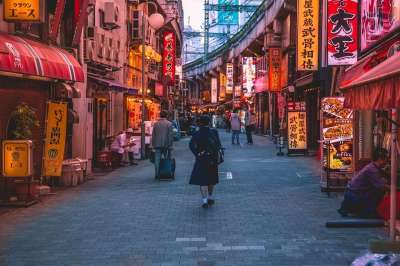女士 日本 街道 购物中心 商店 生活方式 城市 日本 日本