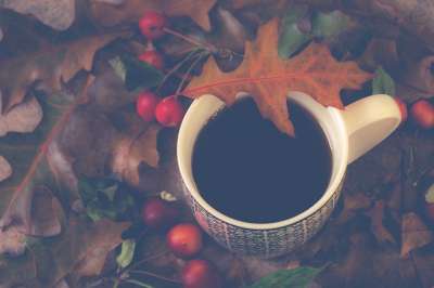 静物 茶 秋季 喝 喝酒 Herfstblaadjes 工作表