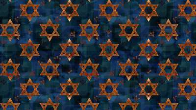 数码纸 大卫之星 图案 无缝的 犹太人 Magen David