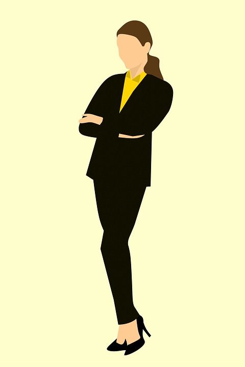 商界女强人 常设 双臂交叉 棕色的头发 商业 商务人士 女商人