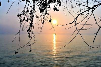 博登湖 湖 早晨 日出 秋天 太阳 内心的平静 万维网 自然