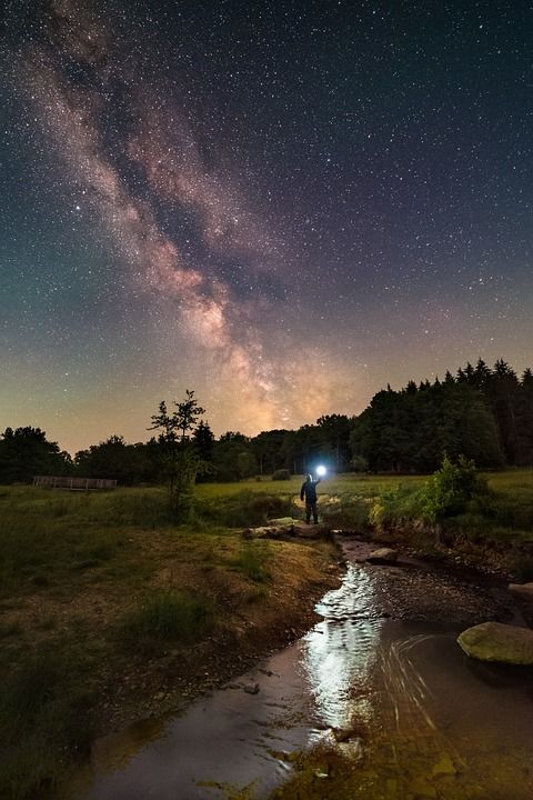 银河 星星 宇宙 星空 夜晚 天空 星系 天文学 背景