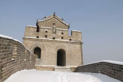中国 中国长城 八达岭长城 长城 户易乐 下雪后的长城 北京长城
