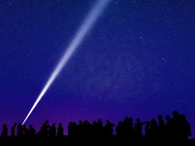 人们 观众 团体 星空 收藏 吃惊 手表 夜晚 夜空 星星