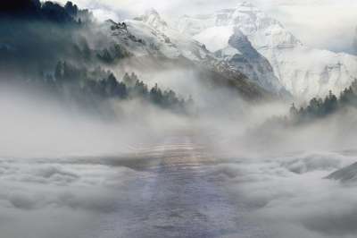 景观 山 雾 云 雪 风景