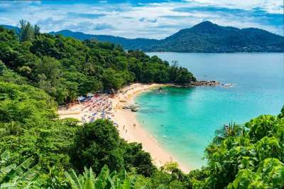 海滩 人们 热带 泰国 普吉岛 假期 旅行 海 团体 太阳