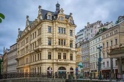 捷克共和国 城市 建筑学 卡尔斯巴德 历史中心 旅游 去旅行 欧洲