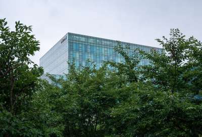 建造 玻璃 玻璃 公司 商业 城市 现代的 公园 树 韩国