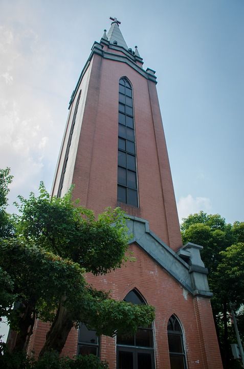 建筑 基督教堂 高楼 无锡