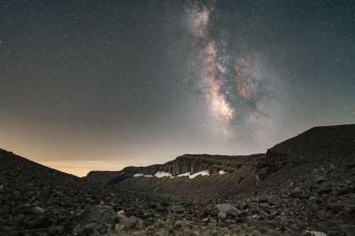 星星 星空 银河 山 天文学 自然 景观