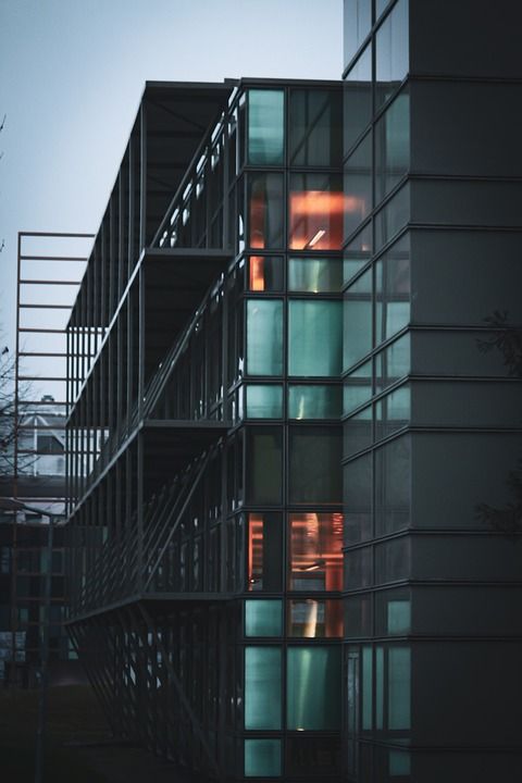 建造 图书馆 大学 结构 城市的 城市 黄昏 第戎 勃艮第