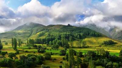 自然 看法 Kaçkars 景观自然 草 山 绿色 和平 牧场