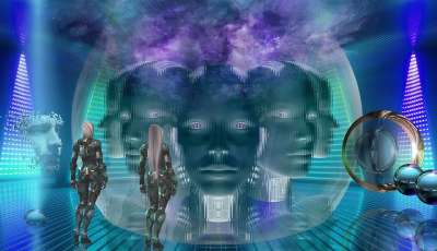 外星人 空间 飞船 技术 智力 未来派 未来 科幻 女性 球体