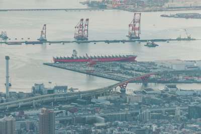 神户 大海 蓝天 Kobe 蓝天白云 天空 清新 Gulf