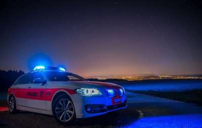 苏黎世州警察 警察车 苏黎世 警察 瑞士 蓝灯 执法 巡逻车