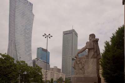 城市 大城市 波兰 建筑学 摩天大楼 全景图 中央 建筑 建造