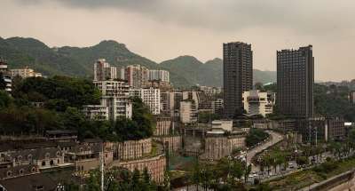 山 城市 街景 建筑 景观 高楼大厦 房子 街 复古街道