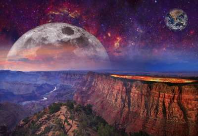 幻想 景观 合成的