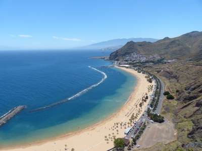 海滩 水 海 海岸 沙滩 特雷西塔斯海滩 特内里费岛 海洋