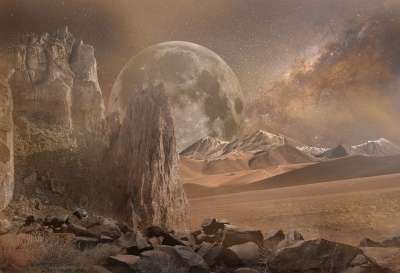 幻想 景观 合成的