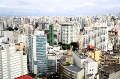 建筑 城市的 航拍 建筑学 圣保罗市中心 旅游景点 Vista