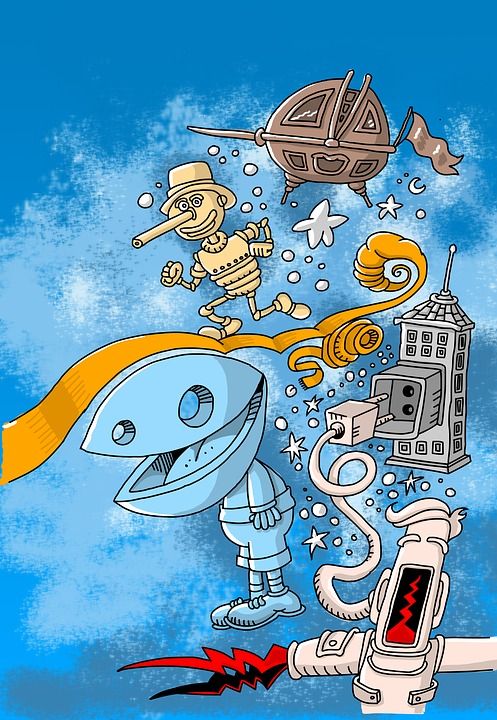艺术 漫画 数字 房子 电 数字图 现代艺术 神秘 工厂 童话