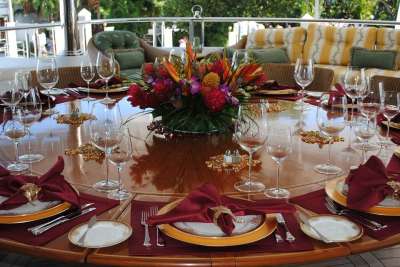 表设置 地方设置 Tablescape 庆典 食物 菜肴 眼镜
