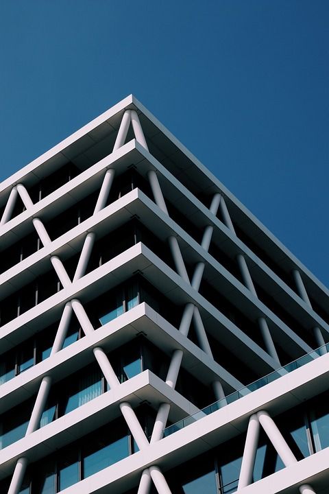建造 正面 窗户 城市 公寓 结构 结构体 房地产 房地产