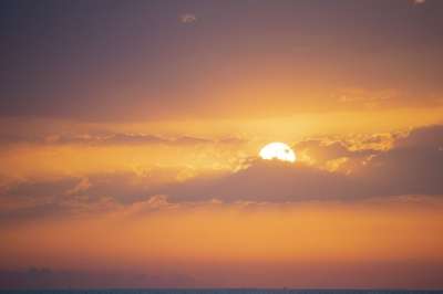 亲爱的 日出 景观 海滩 太阳 云