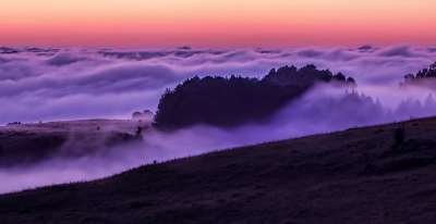 云 薄雾 日出 景观 天空 多雾路段 早晨 秋天 季节 场景