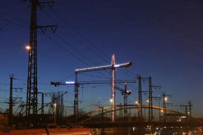 起重机 工地 建筑起重机 天堂 施工作业 主要建筑工地 弃 活力