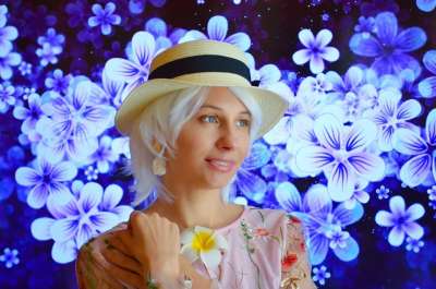 女士 花朵 微笑 动漫 角色扮演 日本 人 数字 漫画 模型