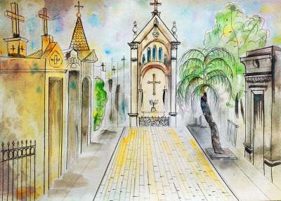 布宜诺斯艾利斯 阿根廷 Cementerio De La布宜诺斯艾利斯