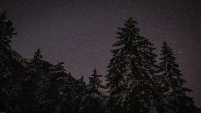 星空 山 景观 星星 夜空 空间 天堂 宇宙 夜晚 自然