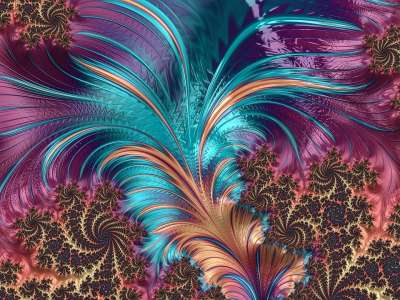 羽毛 分形 艺术的 设计 概念性的 描写 图案 丰富多彩的 幻想