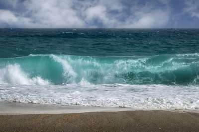 景观 海 亲爱的 沙 云 海浪
