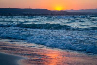 日落 海滩 海 海洋 夏天 水 自然 景观 自由 沙 爱