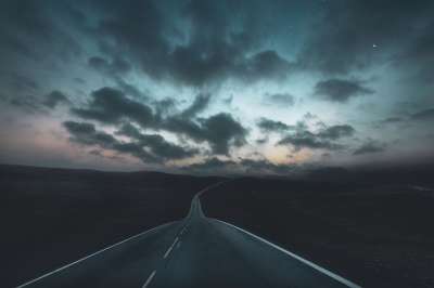 景观 高速公路 亲爱的 云 日落 光 旅行 沥青