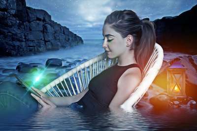 科幻 幻想 女士 女性 年轻 美丽 模型 肖像 幻想肖像 椅子