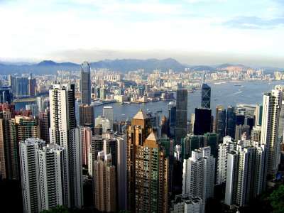 香港 城市 高楼 摩天大楼 建筑学 全景图