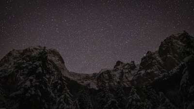 星空 山 景观 星星 夜空 空间 天堂 宇宙 夜晚 自然