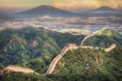 景观 墙 中国 山 亚洲 古老的 中国 中国 中国 中国