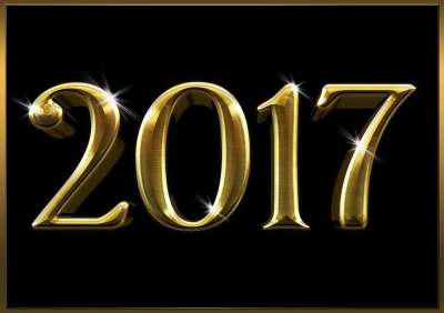 西尔维斯特 新的一年的一天 问候卡 在今年 新年除夕 金子 闪光
