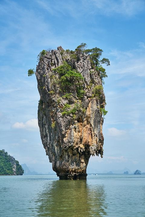 攀牙湾 普吉府 詹姆斯邦德岛 泰国 岛屿 安达曼海亚洲 海滩 晴空