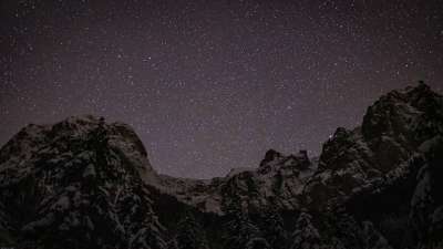 星空 山 景观 星星 夜空 空间 天堂 宇宙 夜晚 自然