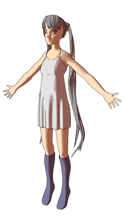女孩 画画 日本动画片 漫画 卡通片 艺术 形象的 美丽的 草图