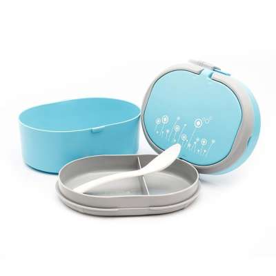 便当盒 食物 家居用品 厨房 产品 蓝色的 灰色的 目的