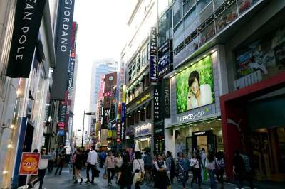 明洞 汉城 韩国 南 韩国人 城市 塔 城市的 风景秀丽的