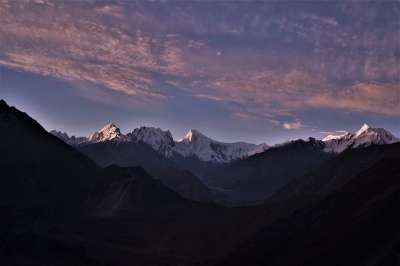 巴基斯坦 山 日落 自然 风景 景观 云 天空