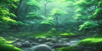 河 森林 树木 自然 岩石 日本 幻想 梦 背景 墙纸